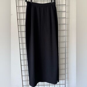 ST JOHN EVENING By Marie Gray Black Full Length Skirt Size 8